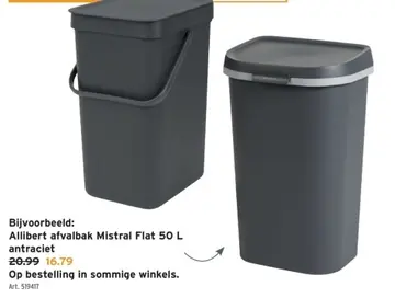Aanbieding: Allibert afvalbak Mistral Flat