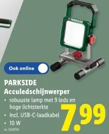 Promotie: Acculedschijnwerper