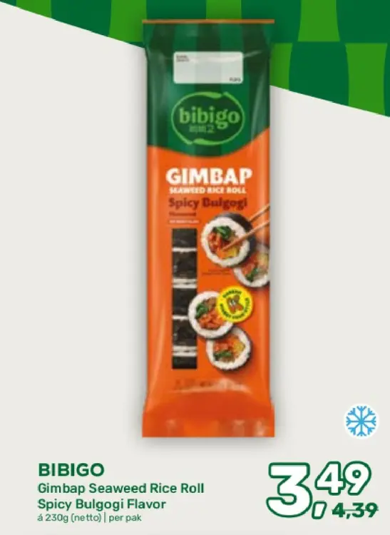 Aanbieding: Gimbap Seaweed Rice Roll Spicy Bulgogi Flavor