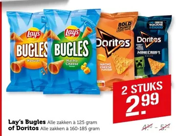 Aanbieding: Lay's Bugles of Doritos