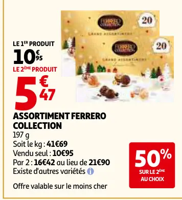Offre: Assortiment Ferrero collection