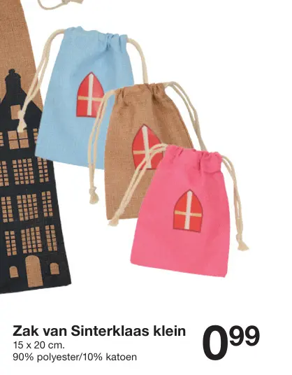 Aanbieding: Zak van Sinterklaas klein