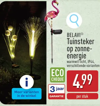 Promotie: Piquet de jardin à énergie solaire