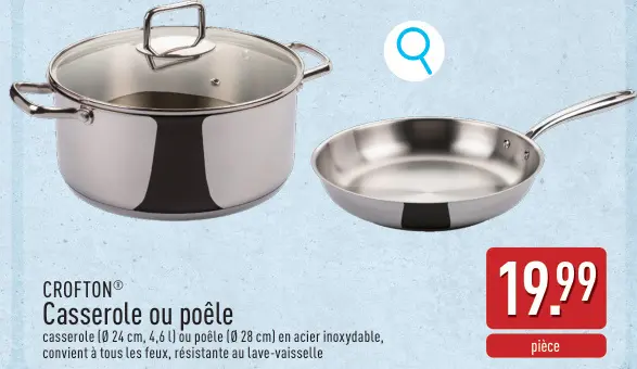 Offre: Casserole ou poêle