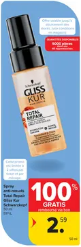 Offre: Spray anti-nœuds Total Repair