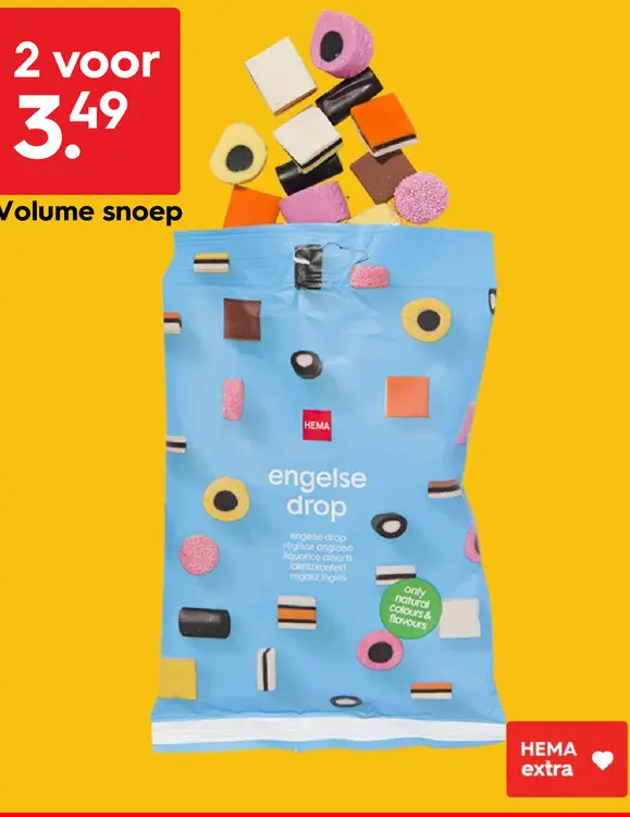 Promotie: Volume snoep