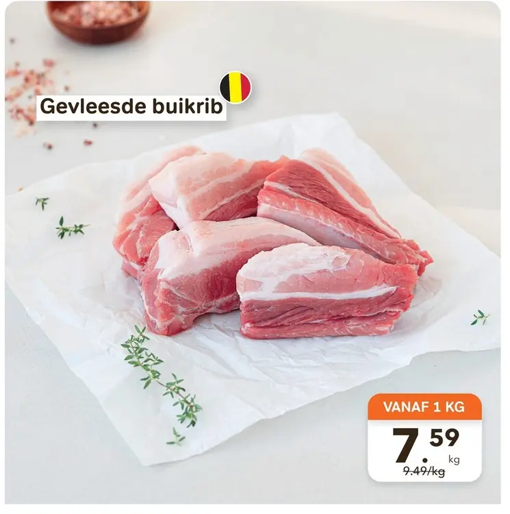 Promotie: Gevleesde buikrib