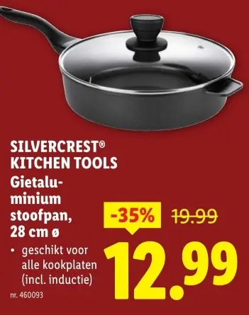 Promotie: Gietaluminium stoofpan