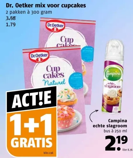 Aanbieding: Mix voor cupcakes