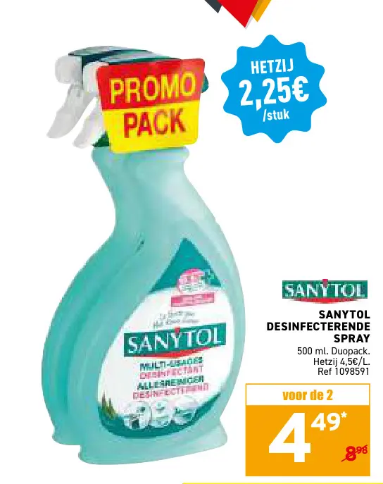 Promotie: Sanytol desinfecterende spray