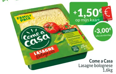Promotie: Lasagne bolognese