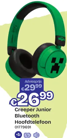 Aanbieding: Creeper Junior Bluetooth Hoofdtelefoon