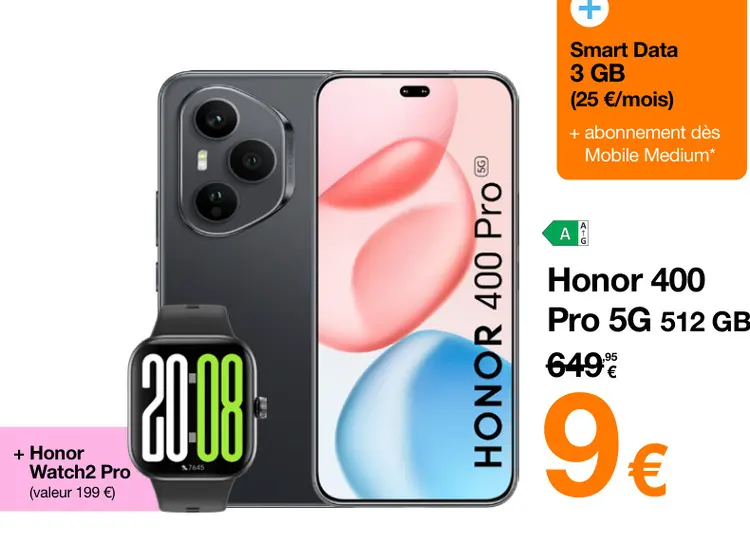 Offre: Honor 400 Pro 5G