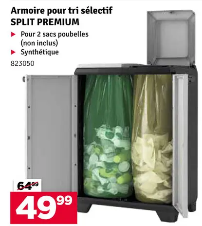 Offre: Armoire pour tri sélectif SPLIT PREMIUM