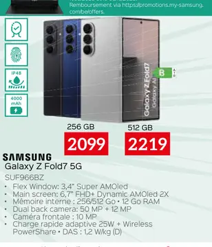 Offre: Galaxy Z Fold7 5G