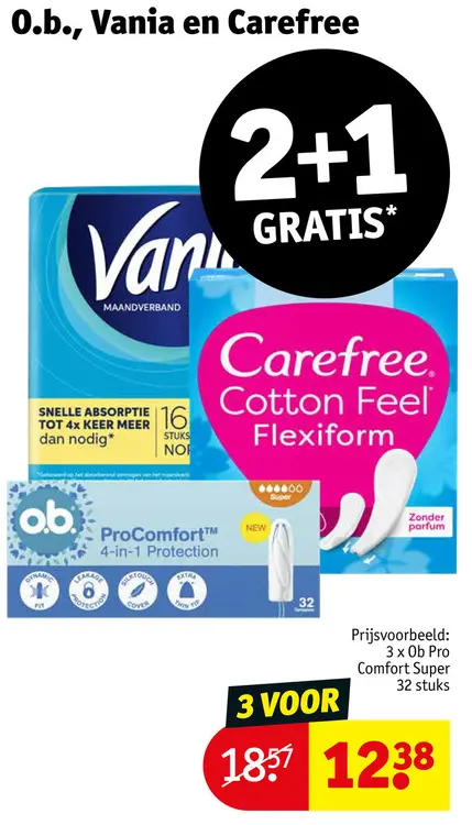 Promotie: O.b., Vania en Carefree