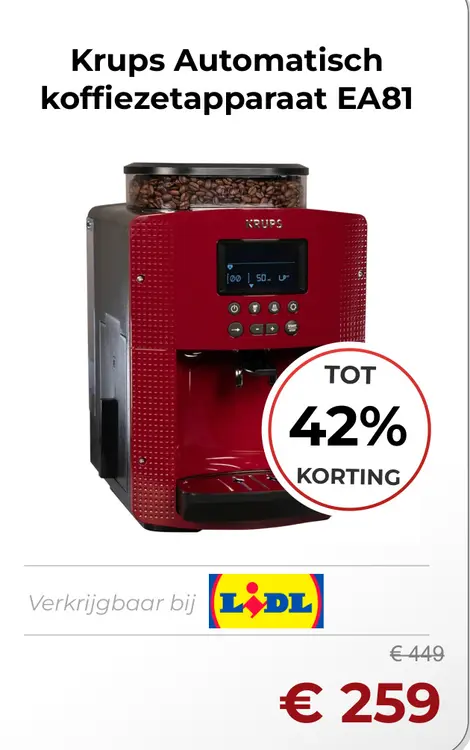 Aanbieding: Automatisch koffiezetapparaat EA81