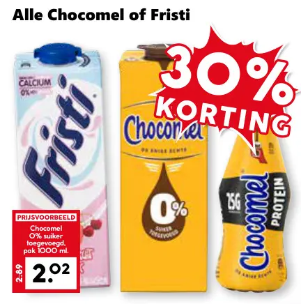 Aanbieding: Chocomel of Fristi