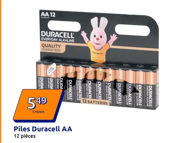 Offre: Piles Duracell AA