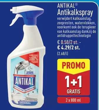 Promotie: Antikalkspray