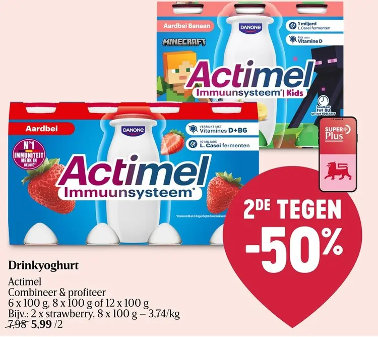Promotie: Drinkyoghurt Actimel