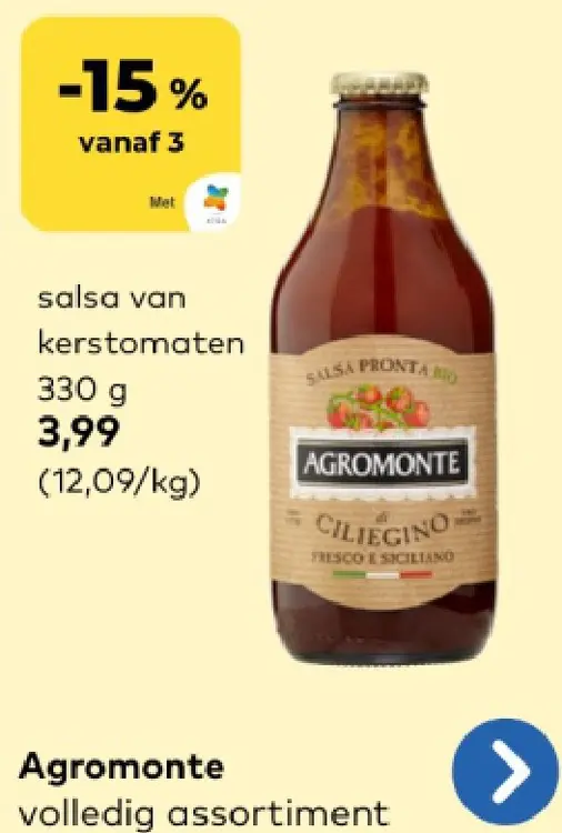 Promotie: salsa van kerstomaten