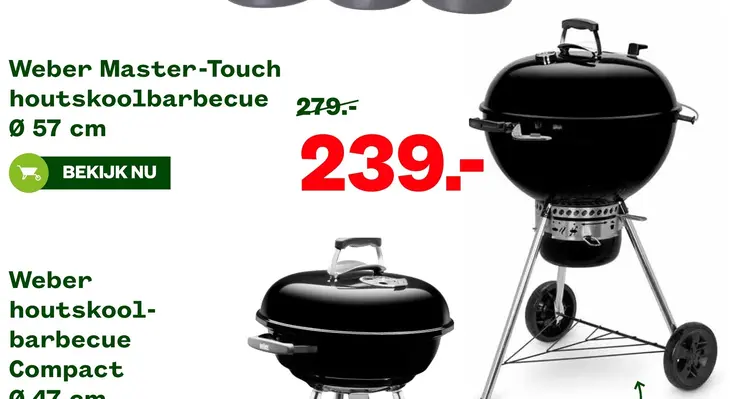 Aanbieding: Master-Touch houtskoolbarbecue