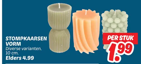Aanbieding: Stompkaarsen vorm