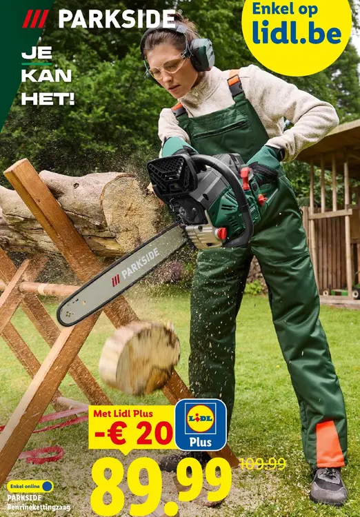 Promotie: Benzinekettingzaag