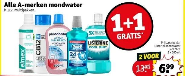 Aanbieding: Alle A-merken mondwater