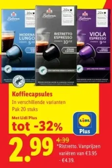 Aanbieding: Koffiecapsules