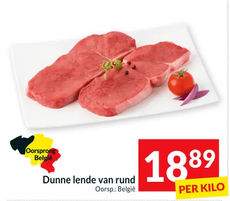 Promotie: Dunne lende van rund