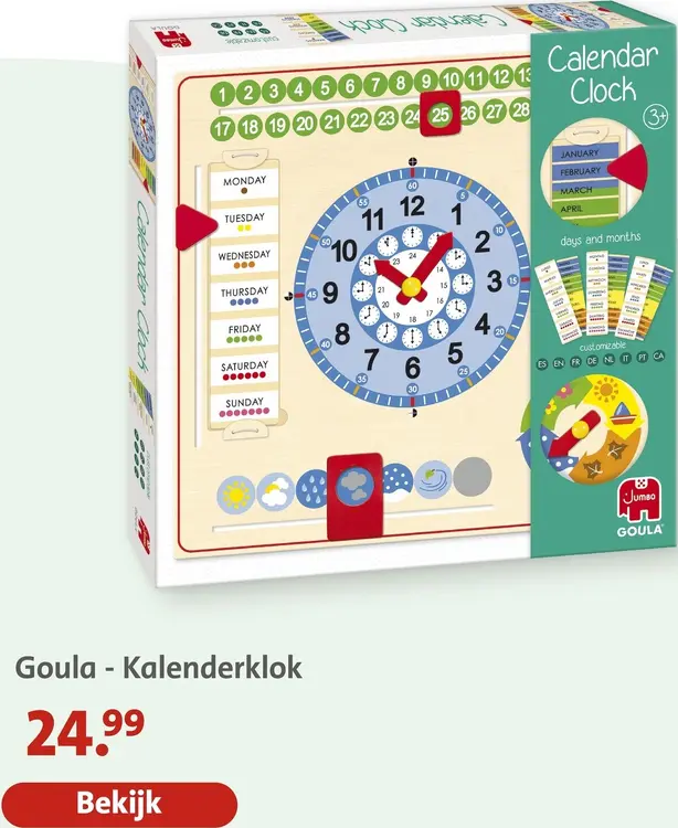 Aanbieding: Kalenderklok