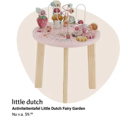 Aanbieding: Activiteitentafel Little Dutch Fairy Garden