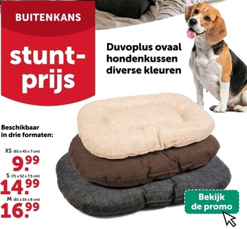 Aanbieding: Duvoplus ovaal hondenkussen