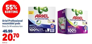 Aanbieding: Ariel Professional wasmiddel pods