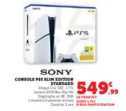 Offre: Console ps5 slim edition standard