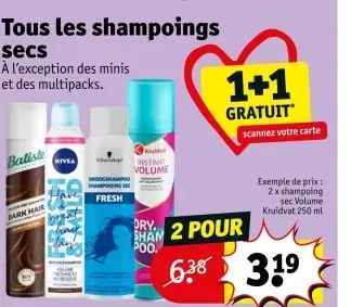 Offre: Tous les shampoings secs
