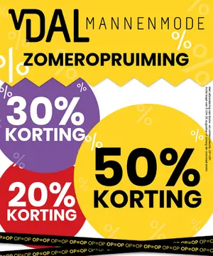 Van Dal mannenmode folder voorblad