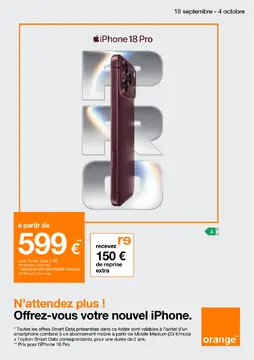 Orange couverture de brochure