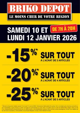 Briko Depot couverture de brochure