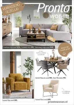 Pronto Wonen folder voorblad