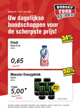 Budget Food folder voorblad
