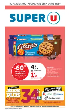 Super U couverture de brochure