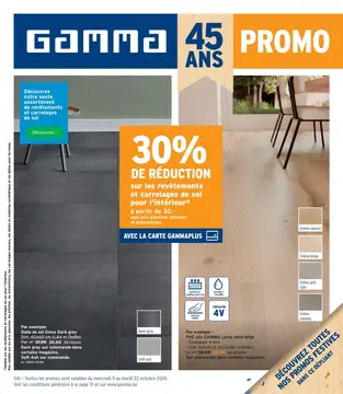 GAMMA couverture de brochure