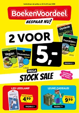 BoekenVoordeel folder voorblad