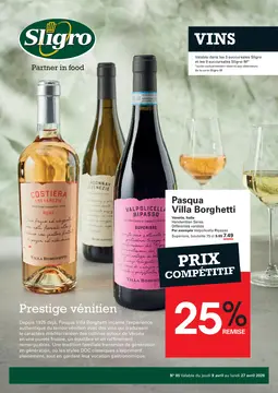 Sligro couverture de brochure
