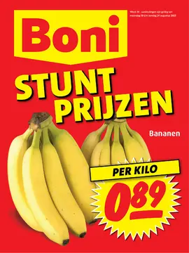 Boni folder voorblad
