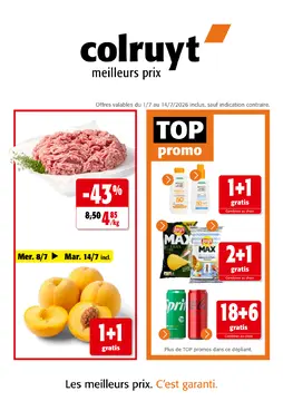 Colruyt couverture de brochure