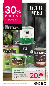 Karwei folder voorblad